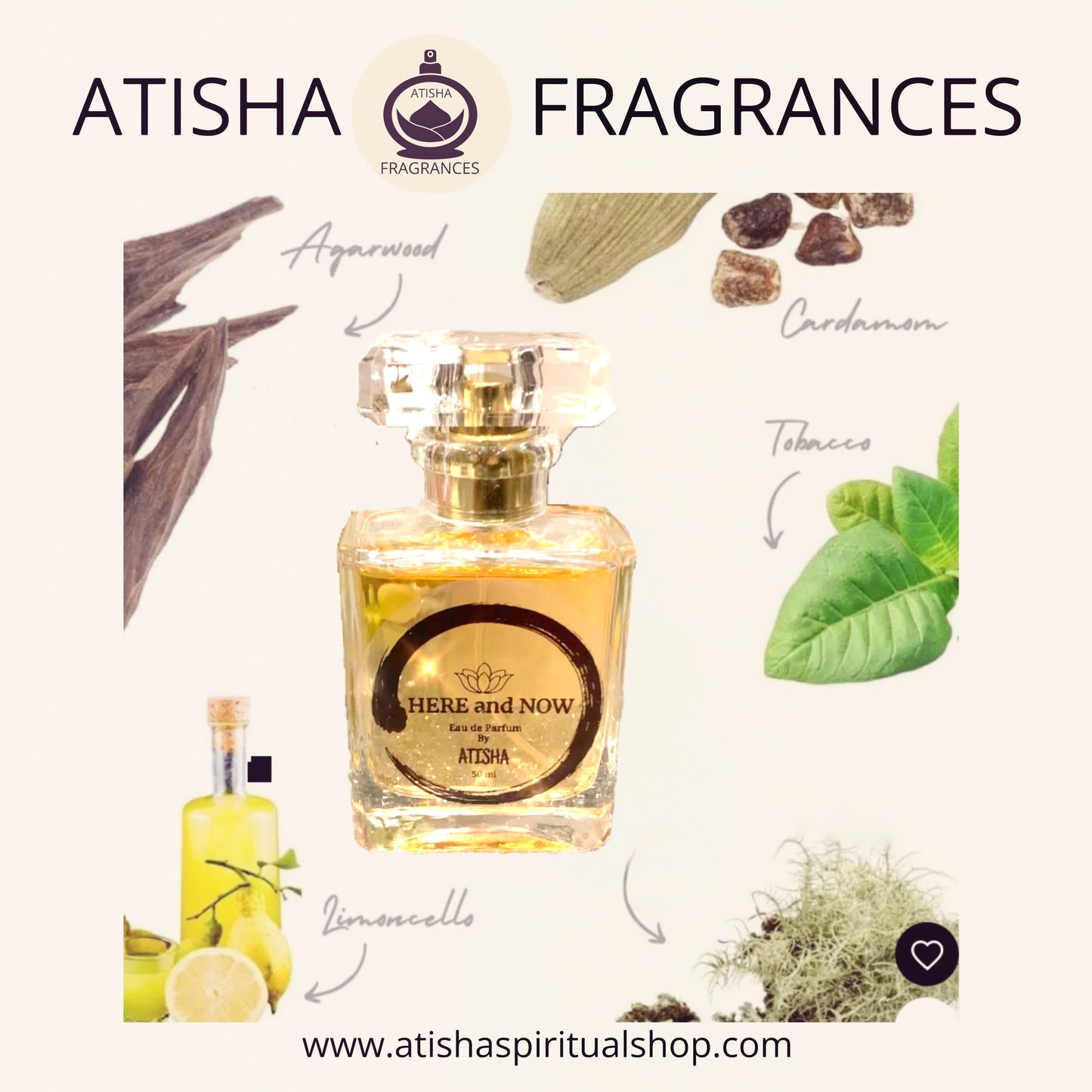 HERE and NOW  ♾️ Eau de Parfum ~ by ATISHA ~ 50ml~