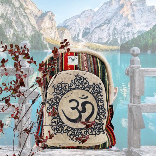 OM MANDHALA~Zaino Nepalese in canapa vegan