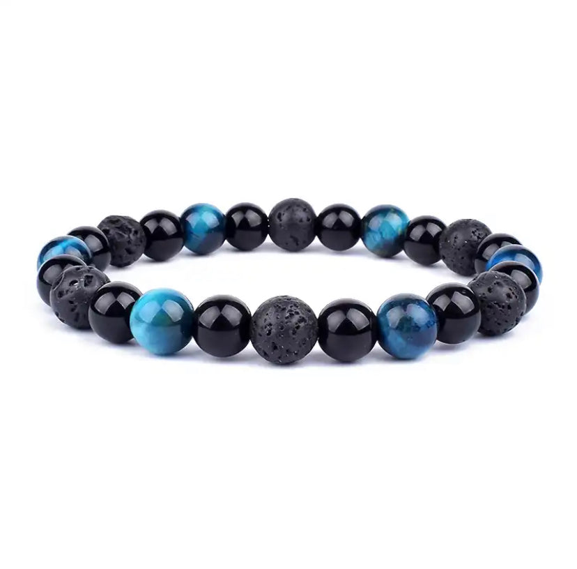SANRAK~ BRACCIALE TRIPLA PROTEZIONE~ pietra dura naturale