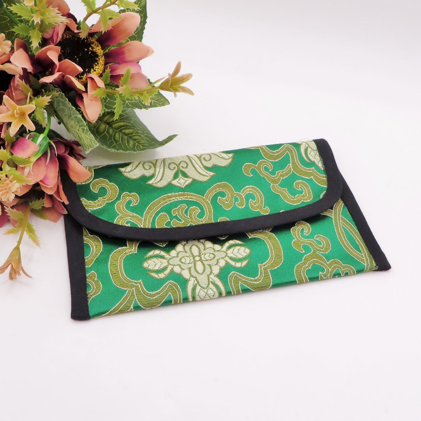 TIBETAN WALLET  ~ portafogli in broccato di seta Tibetana ~
