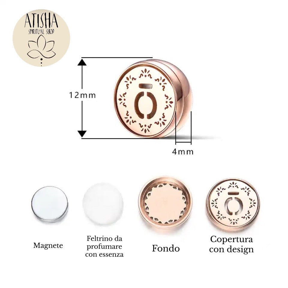 RASA RING ~ Anello diffusore aromatherapy ~ diffusore essenze in acciaio inossidabile