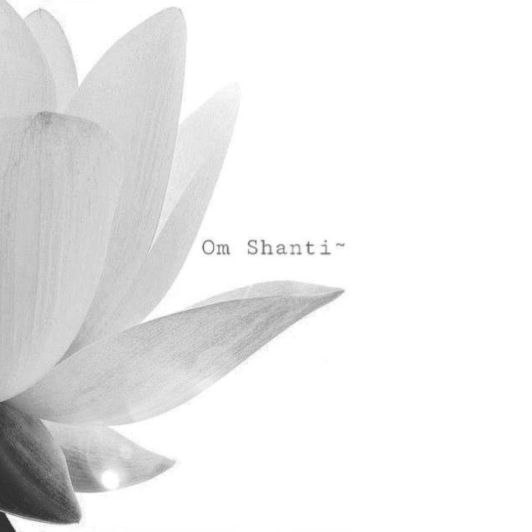OM SHAKTI COLLANA ~ in acciaio inossidabile con ciondolo Unaalome e Loto