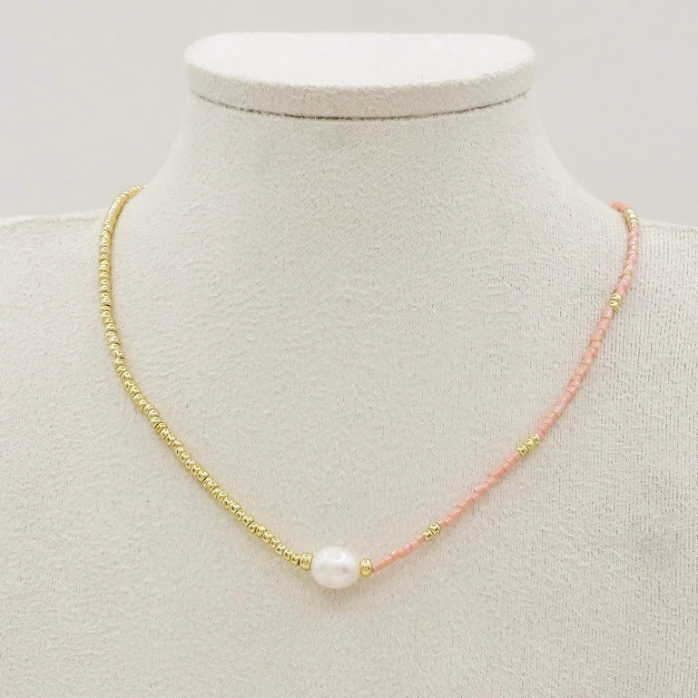 THIN ~ COLLANA  in perline di vetro   Miyuki ~ regolabile ~ chiusura scorrevole SHAMBALA ~