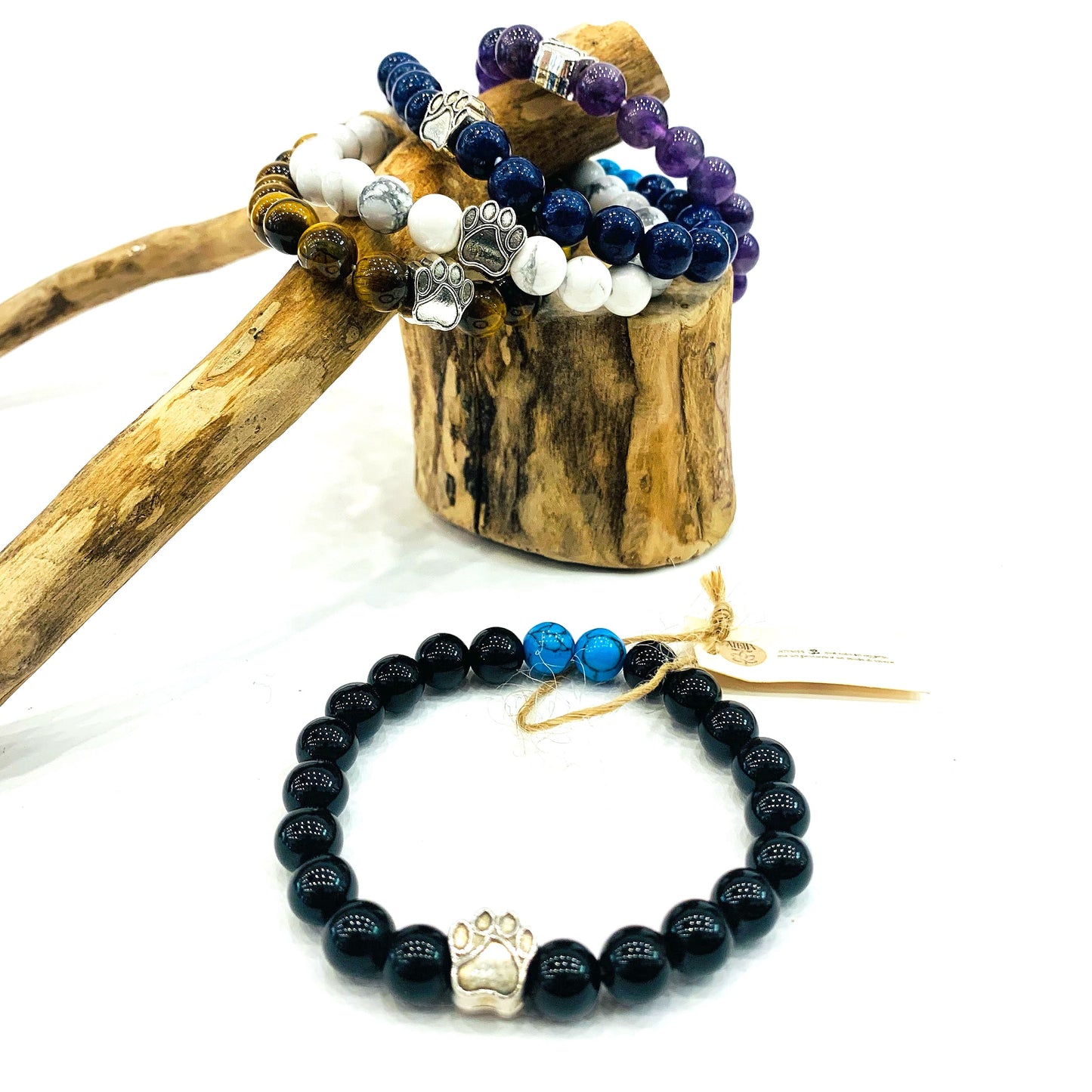 AHIMSA Colors bracciale elasticizzato con zampa