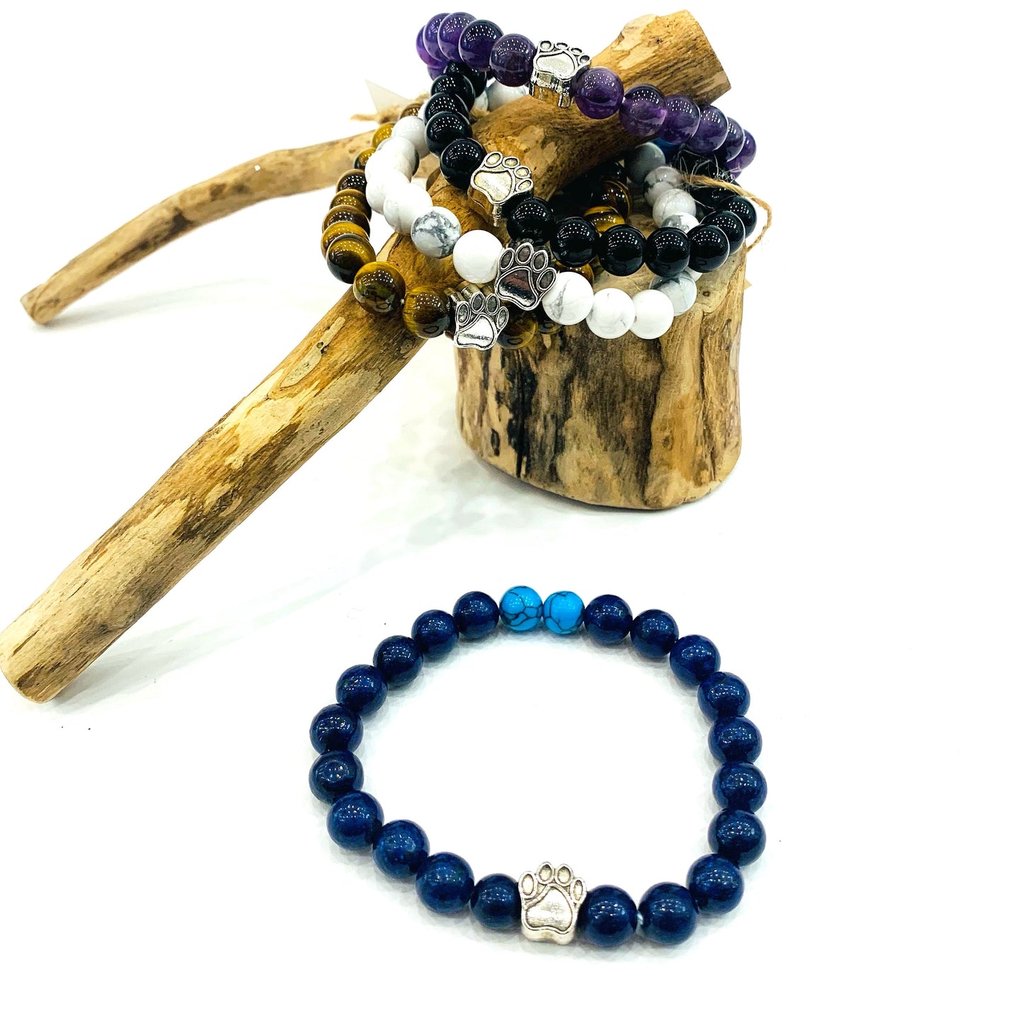 AHIMSA Colors bracciale elasticizzato con zampa