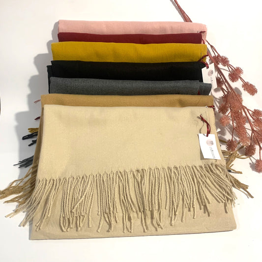 PASH - Sciarpa 80% Viscosa 15% Lana 5% Cashemire ~ tipo Pashmina