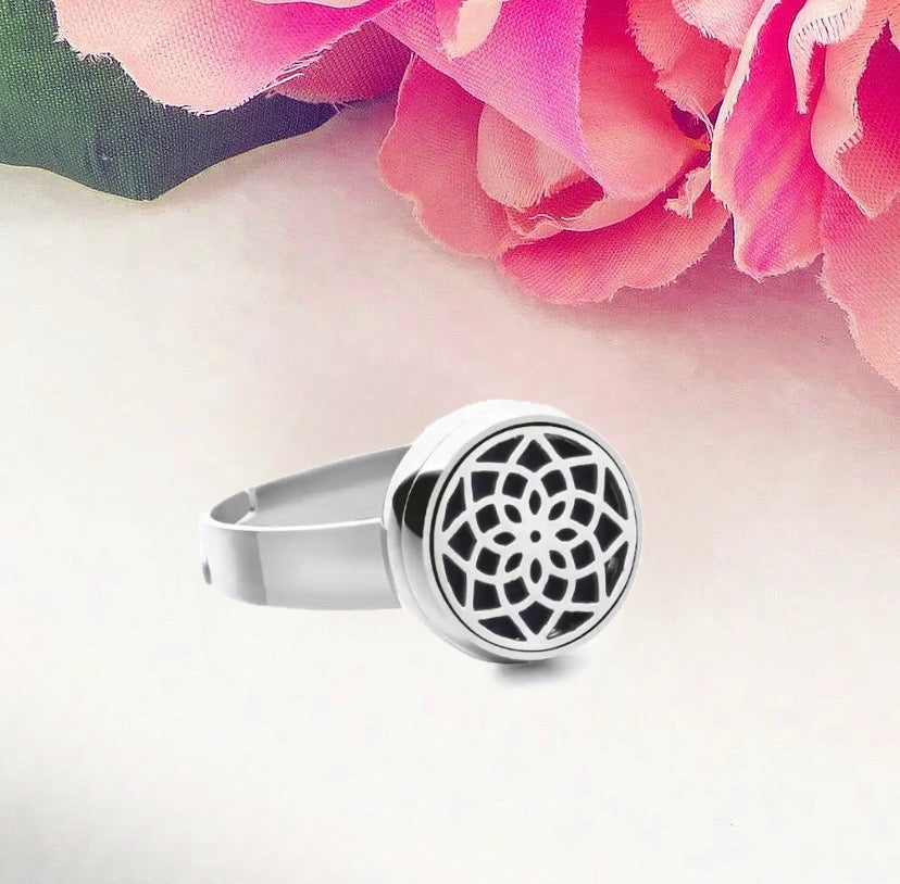 RASA RING ~ Anello diffusore aromatherapy ~ diffusore essenze in acciaio inossidabile
