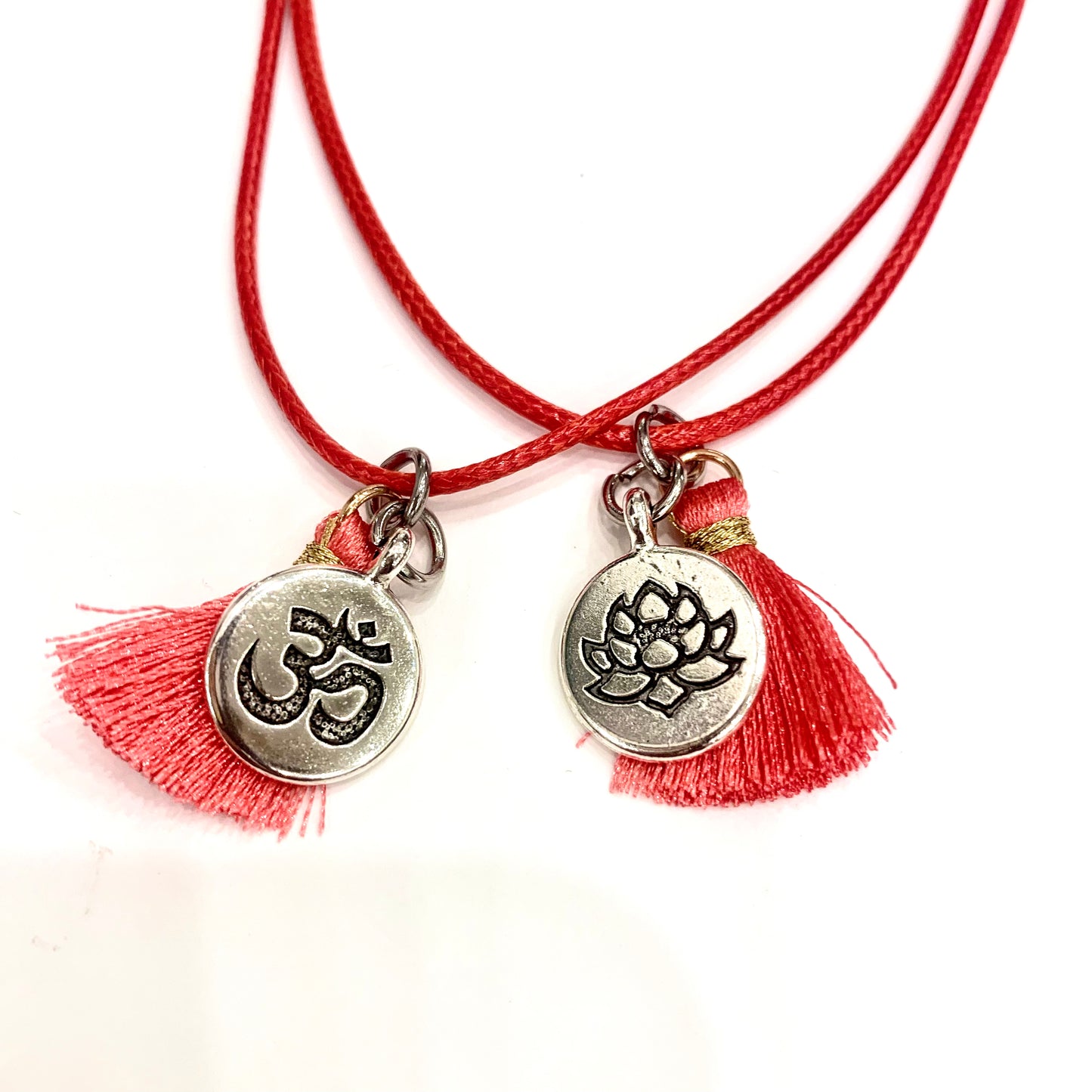 Bushido in Kanji~Pendenti su cordino cerato con nappina