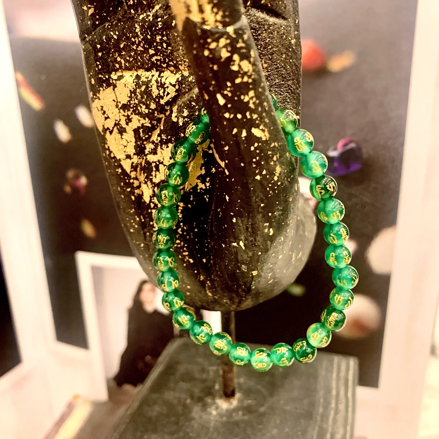 SHAMBALA Bracciale con inciso mantra OM MANI PADME HUM~