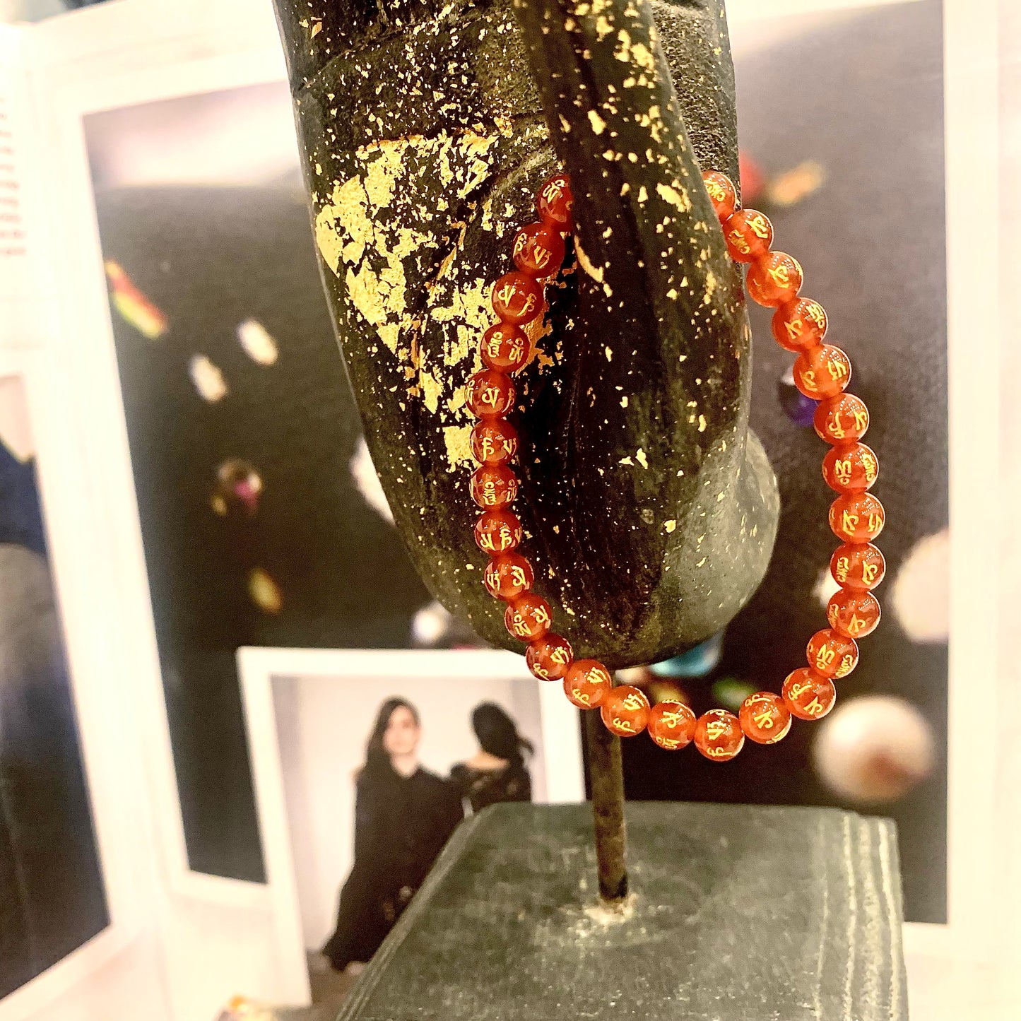 SHAMBALA Bracciale con inciso mantra OM MANI PADME HUM~