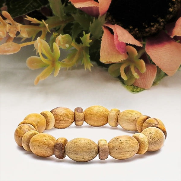 SUNDARA- Bracciale elasticizzato-PALO SANTO LOVE
