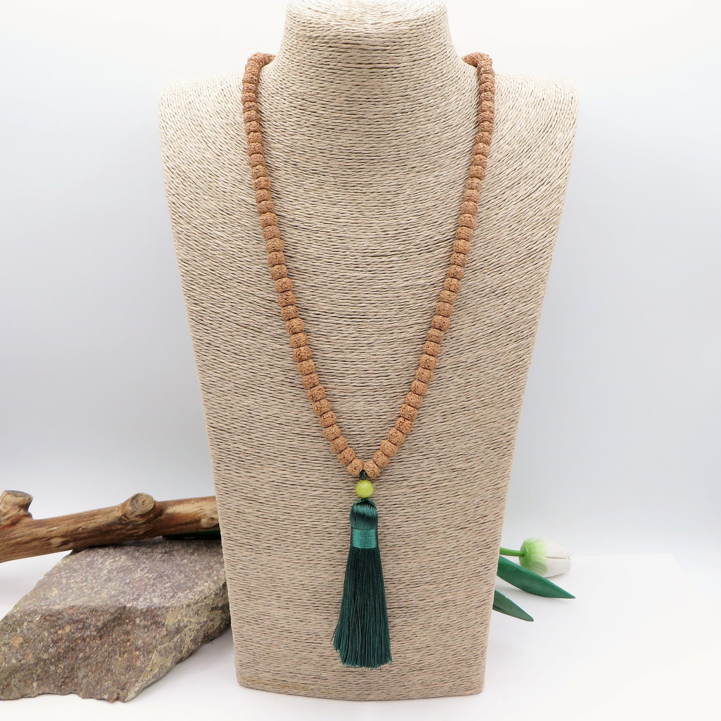 ÖSEL ~ JAPAMALA 108 grani in Semi di Rudraksha