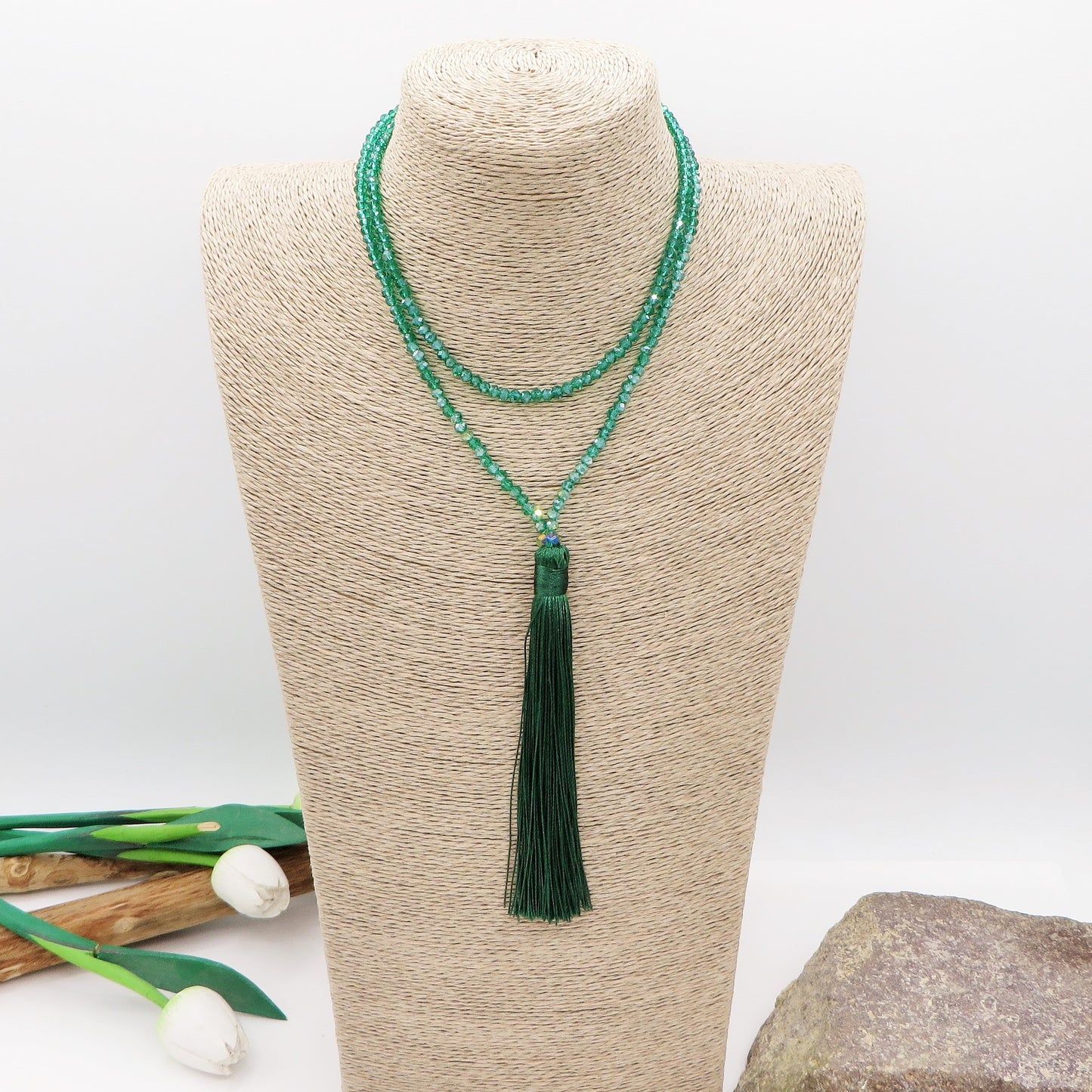 PEMA ~ Collana JAPAMALA in cristalli naturali