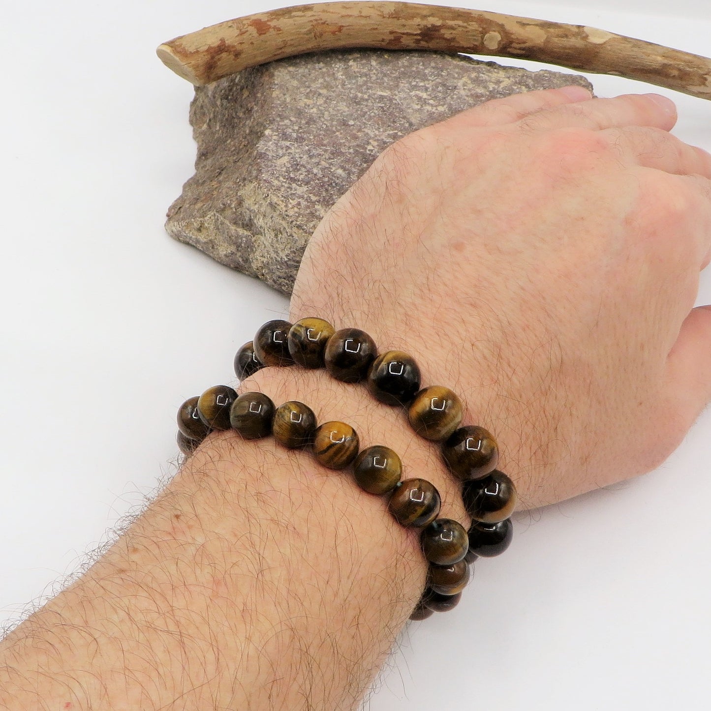 TIGER EYE ~ Bracciale Occhio di tigre  grado AA ~ tradizionale originale ~ realizzato in Thailandia  piccoli artigiani, realizzato con pietre naturali