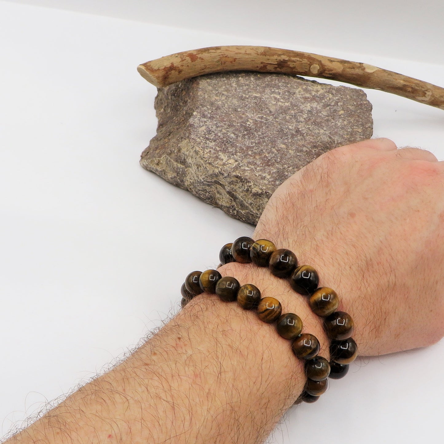 TIGER EYE ~ Bracciale Occhio di tigre  grado AA ~ tradizionale originale ~ realizzato in Thailandia  piccoli artigiani, realizzato con pietre naturali