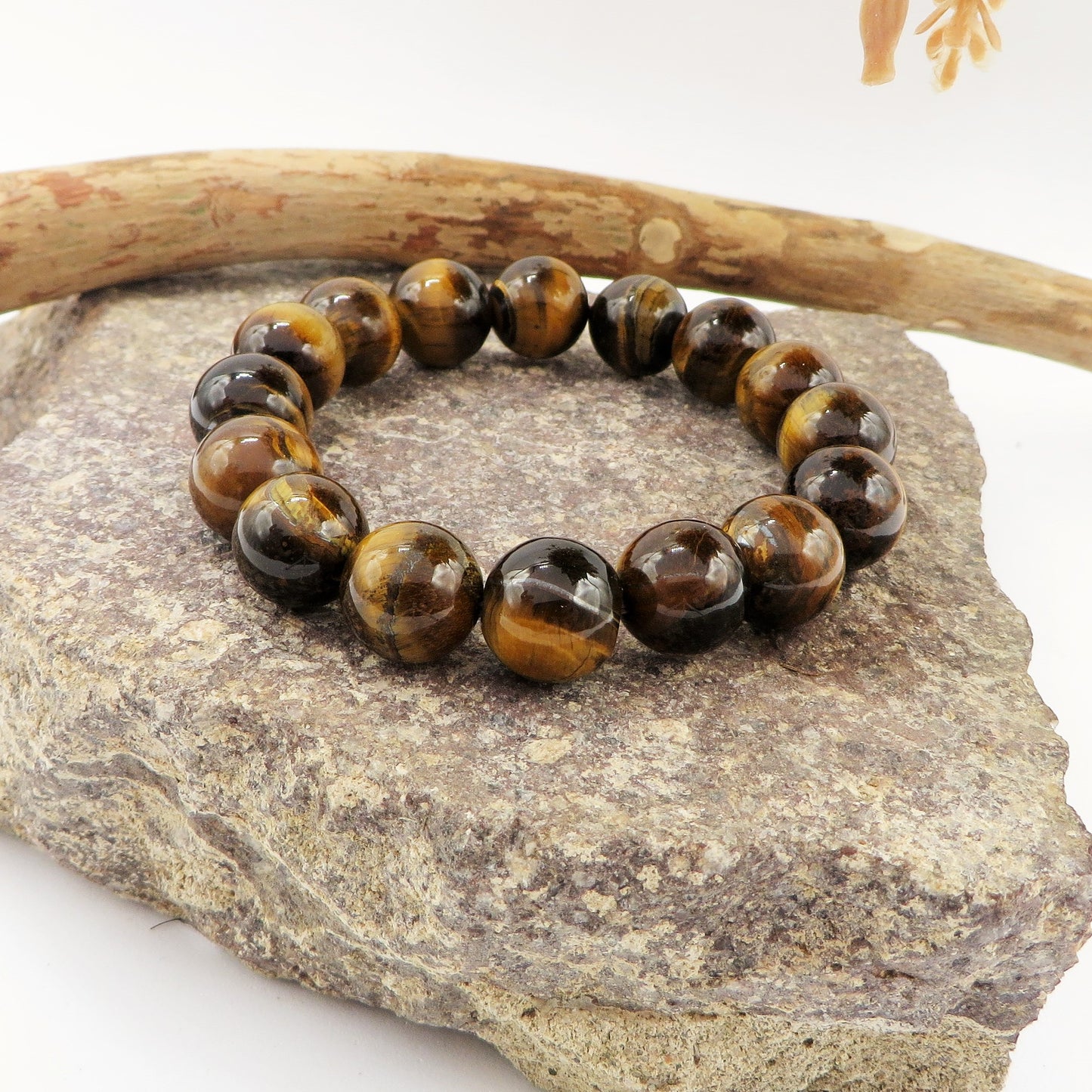 TIGER EYE ~ Bracciale Occhio di tigre  grado AA ~ tradizionale originale ~ realizzato in Thailandia  piccoli artigiani, realizzato con pietre naturali