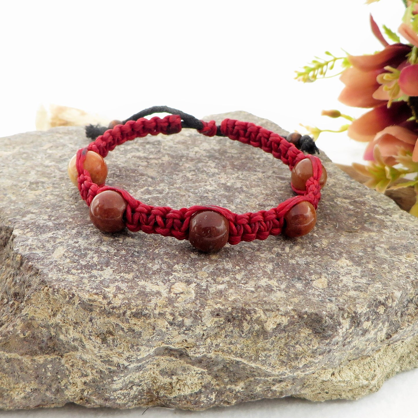 THAI JADE  STRING ~ Bracciale Giada multicolor 12mm tradizionale originale  realizzato in Thailandia da piccoli artigiani, realizzato con pietre naturali