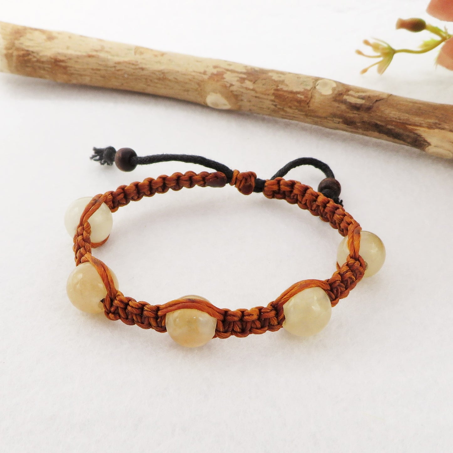 THAI JADE  STRING ~ Bracciale Giada multicolor 12mm tradizionale originale  realizzato in Thailandia da piccoli artigiani, realizzato con pietre naturali