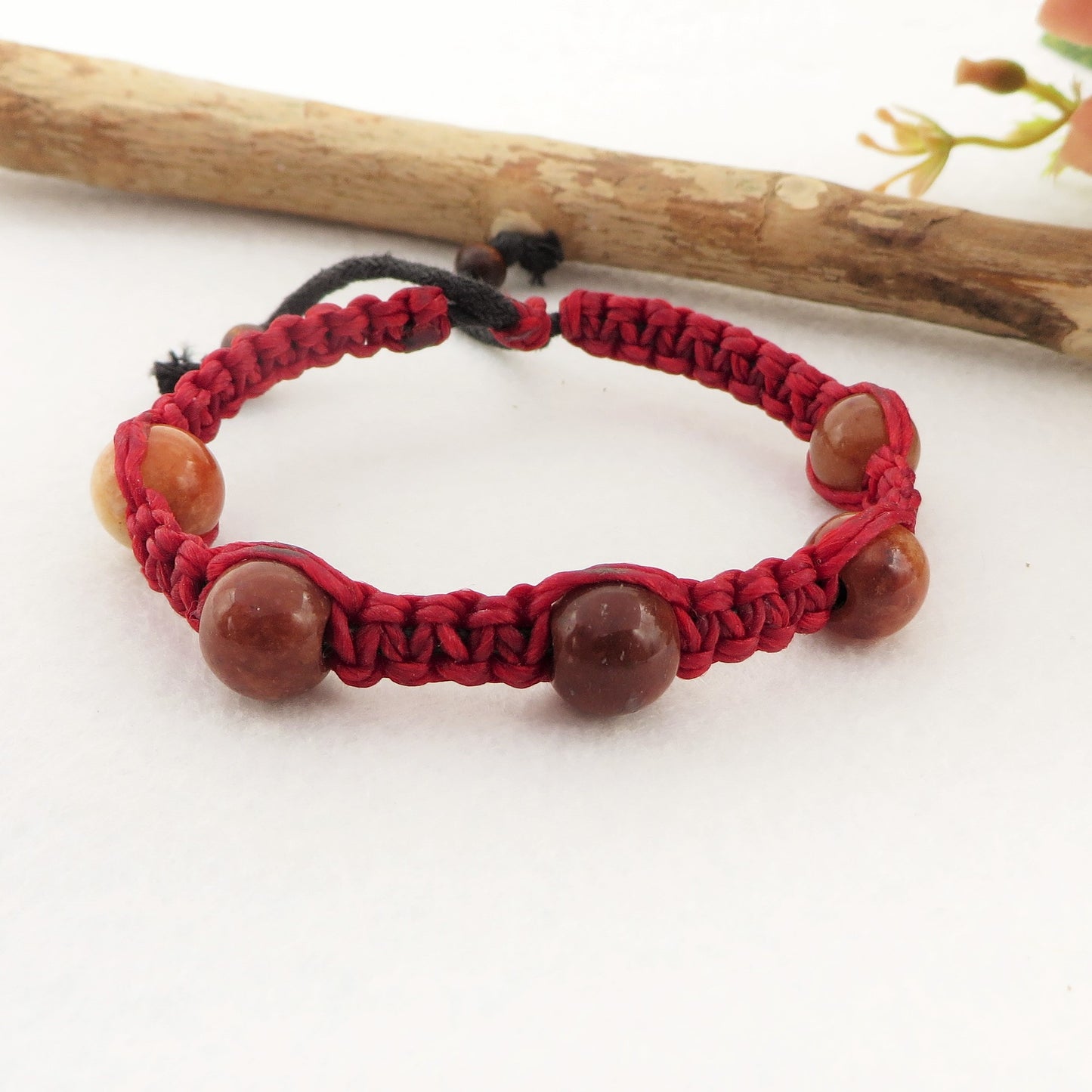 THAI JADE  STRING ~ Bracciale Giada multicolor 12mm tradizionale originale  realizzato in Thailandia da piccoli artigiani, realizzato con pietre naturali