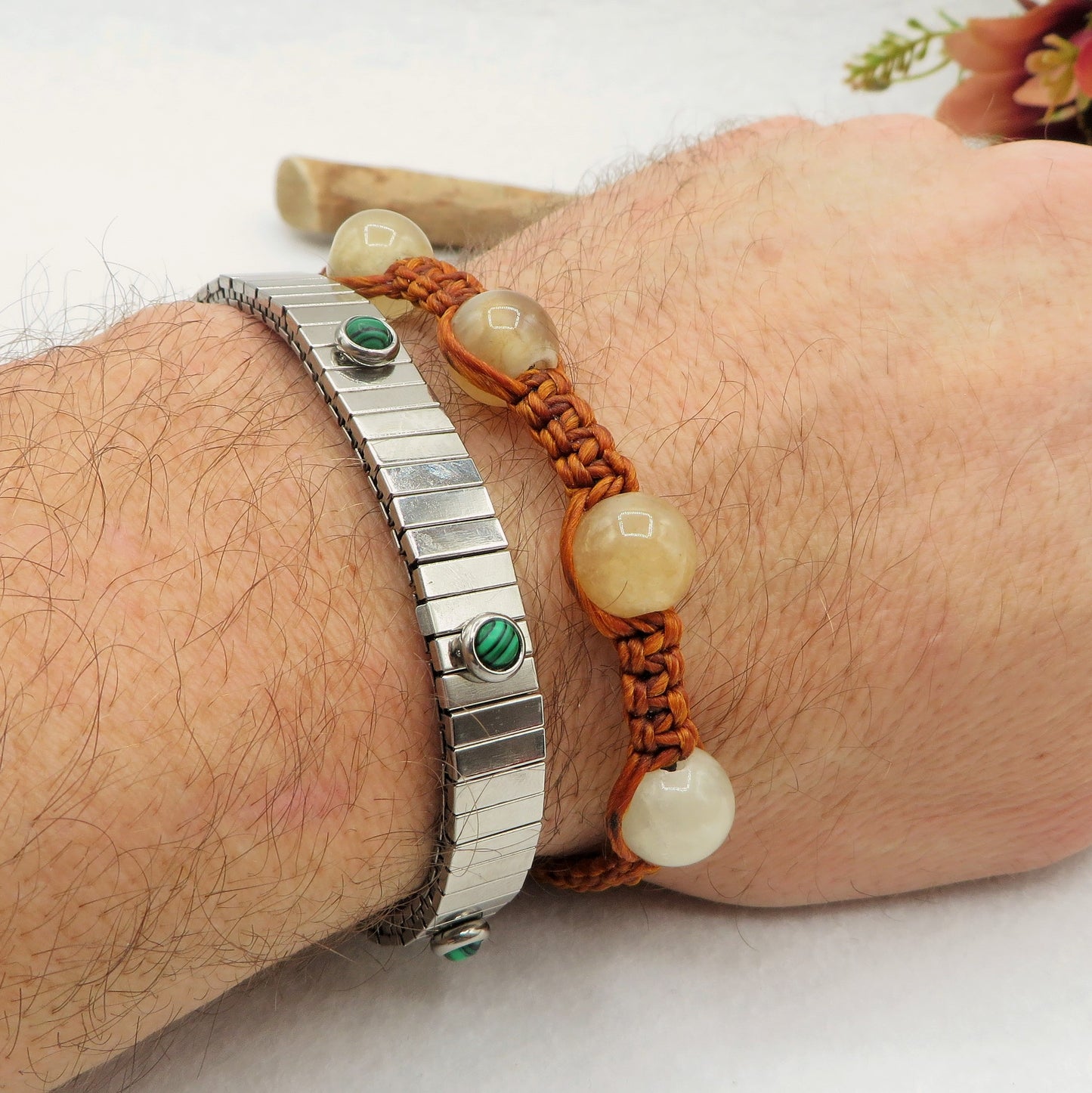 THAI JADE  STRING ~ Bracciale Giada multicolor 12mm tradizionale originale  realizzato in Thailandia da piccoli artigiani, realizzato con pietre naturali