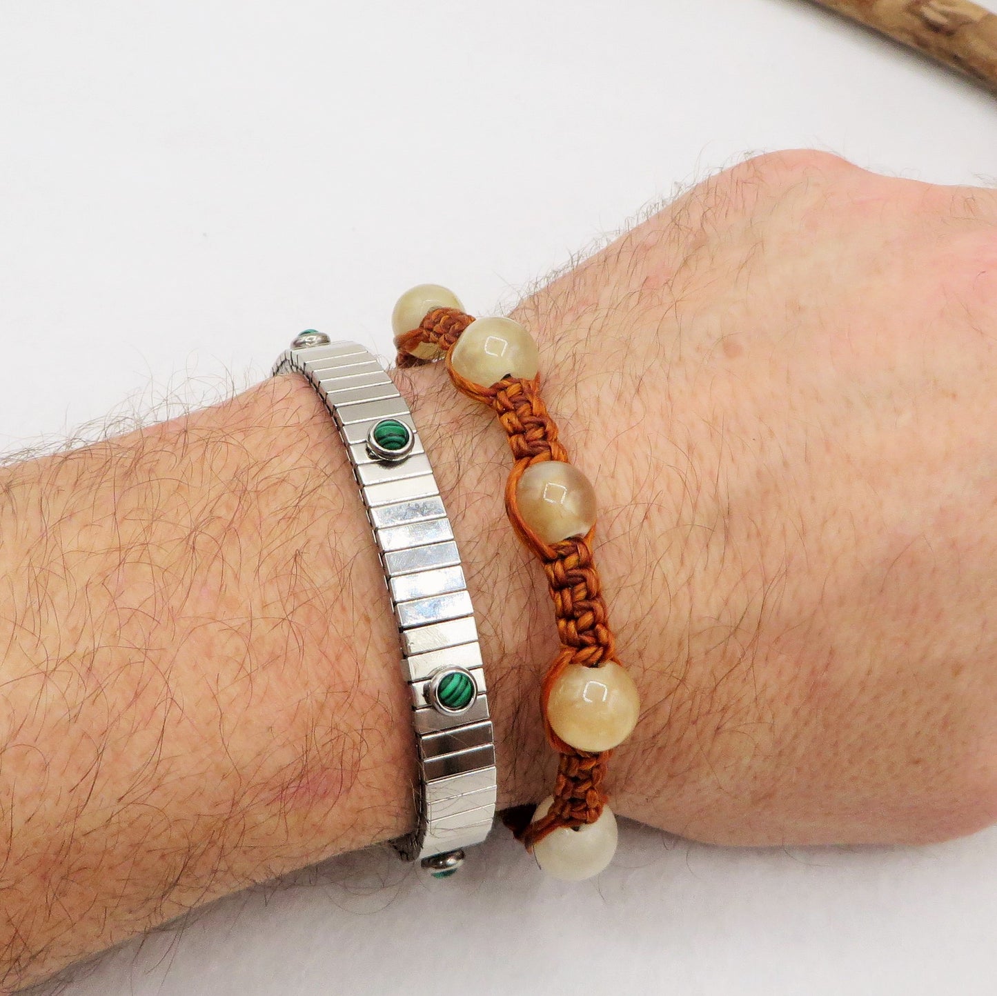 THAI JADE  STRING ~ Bracciale Giada multicolor 12mm tradizionale originale  realizzato in Thailandia da piccoli artigiani, realizzato con pietre naturali