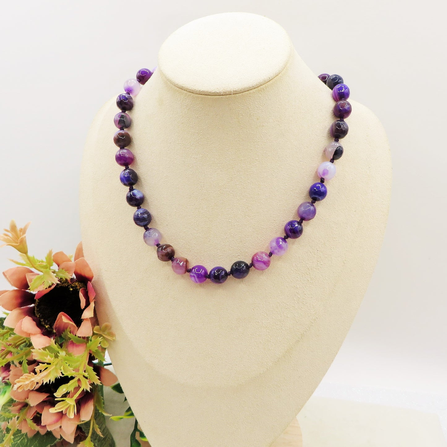 SAMYE ~ Collana in Ametista naturale 70cm