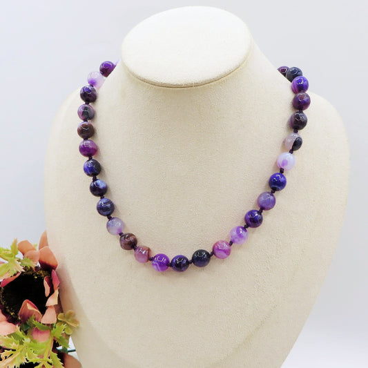 SAMYE ~ Collana in Ametista naturale 70cm