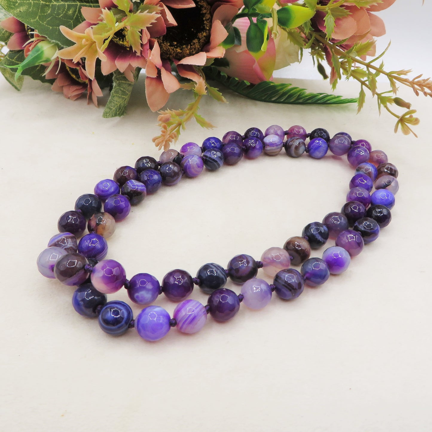 SAMYE ~ Collana in Ametista naturale 70cm