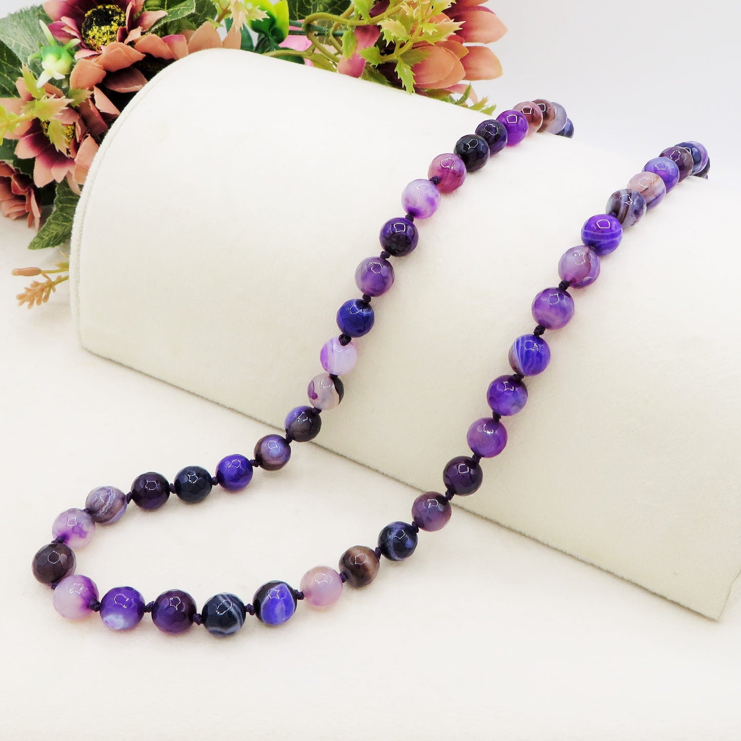SAMYE ~ Collana in Ametista naturale 70cm