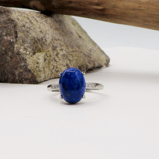 SUNILA ~ Anello regolabile in Lapislazzuli naturale