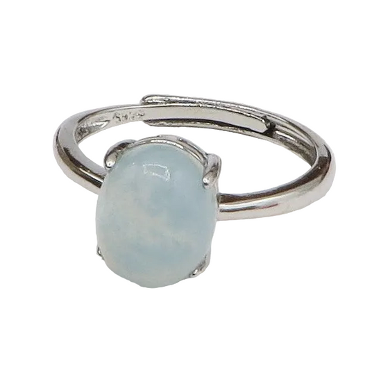 NILAH ~ Anello regolabile in ACQUAMARINA naturale