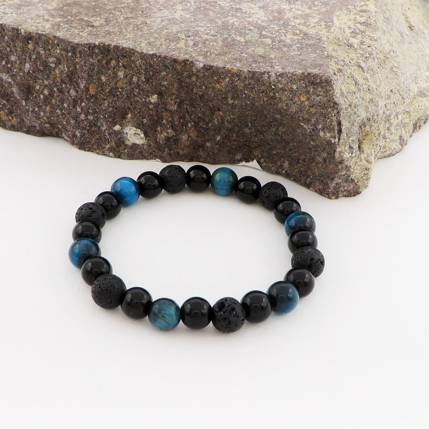 SANRAK~ BRACCIALE TRIPLA PROTEZIONE~ pietra dura naturale