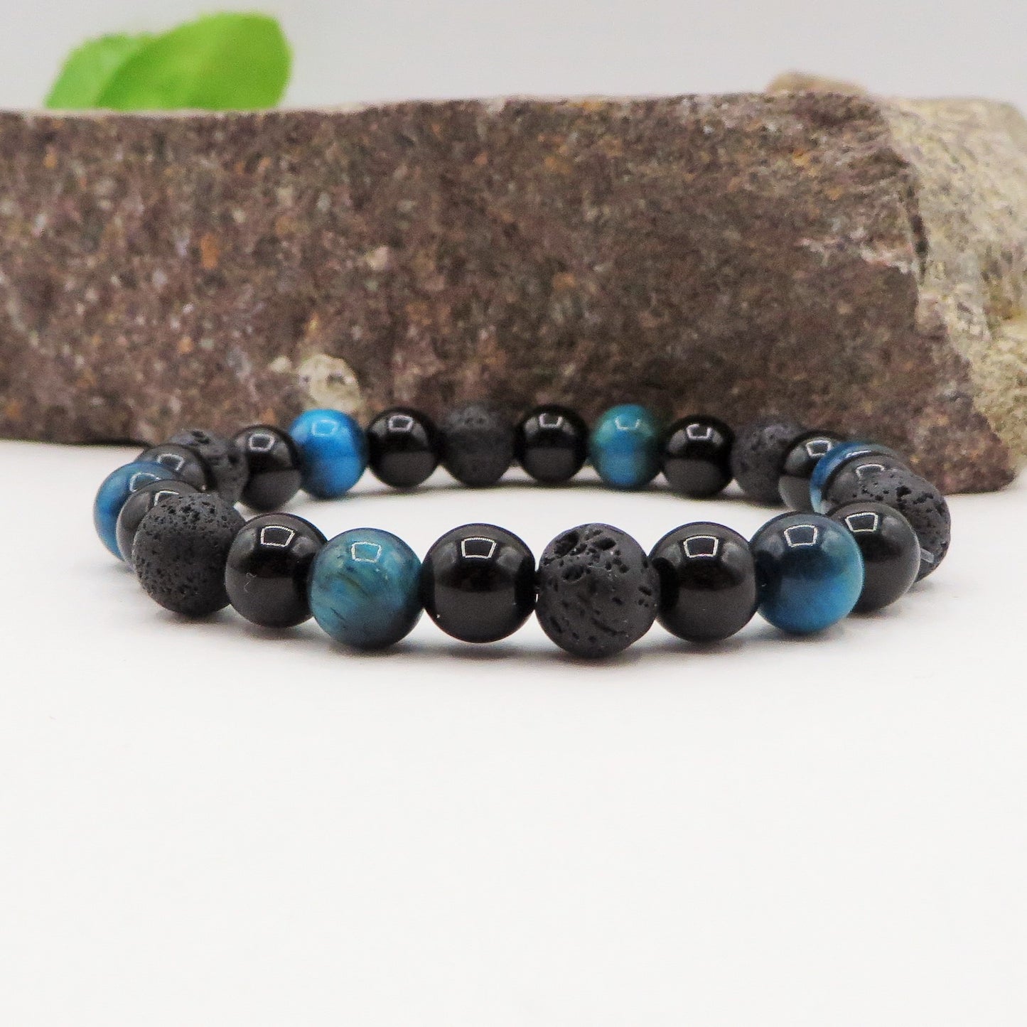 SANRAK~ BRACCIALE TRIPLA PROTEZIONE~ pietra dura naturale