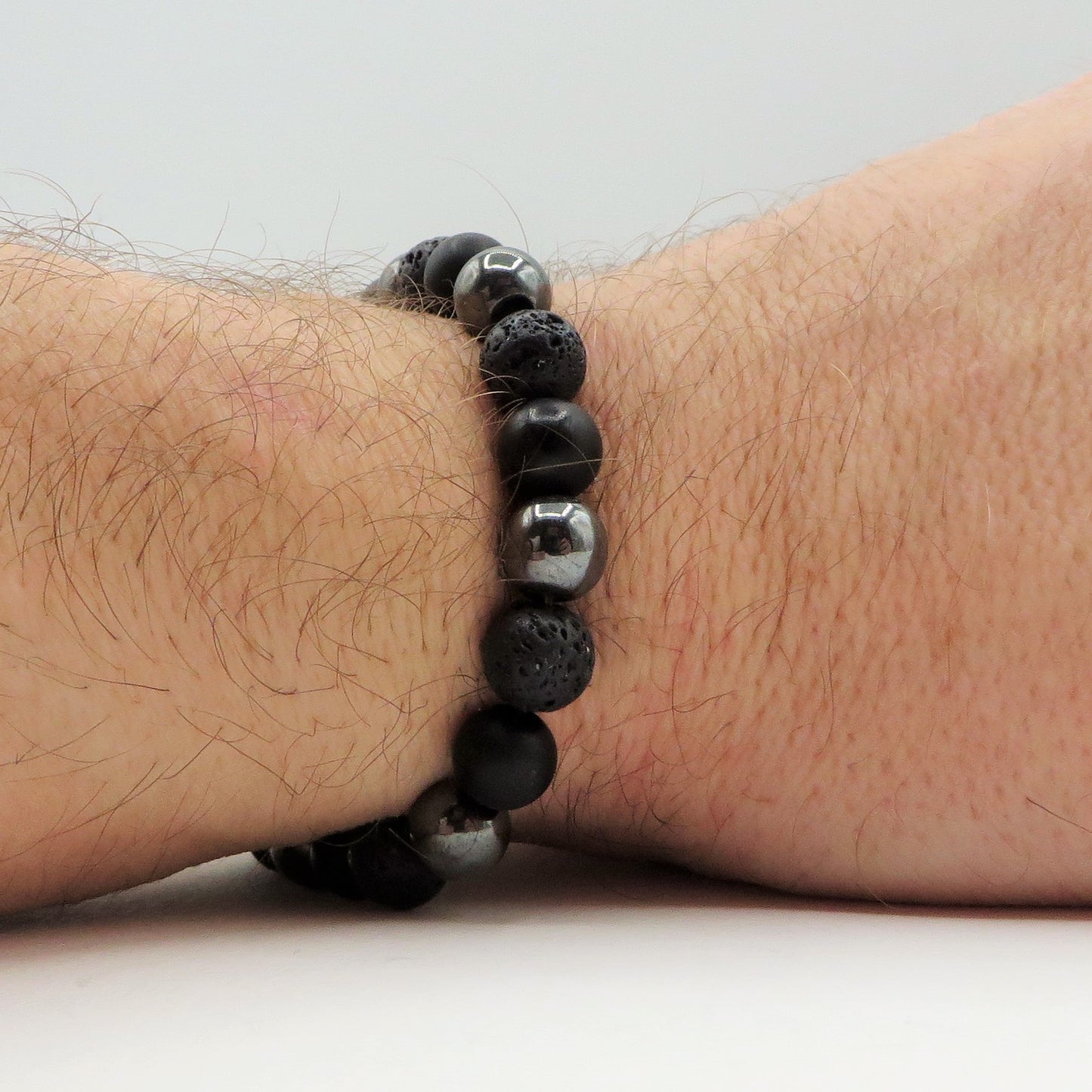 SANRAK~ BRACCIALE TRIPLA PROTEZIONE~ pietra dura naturale