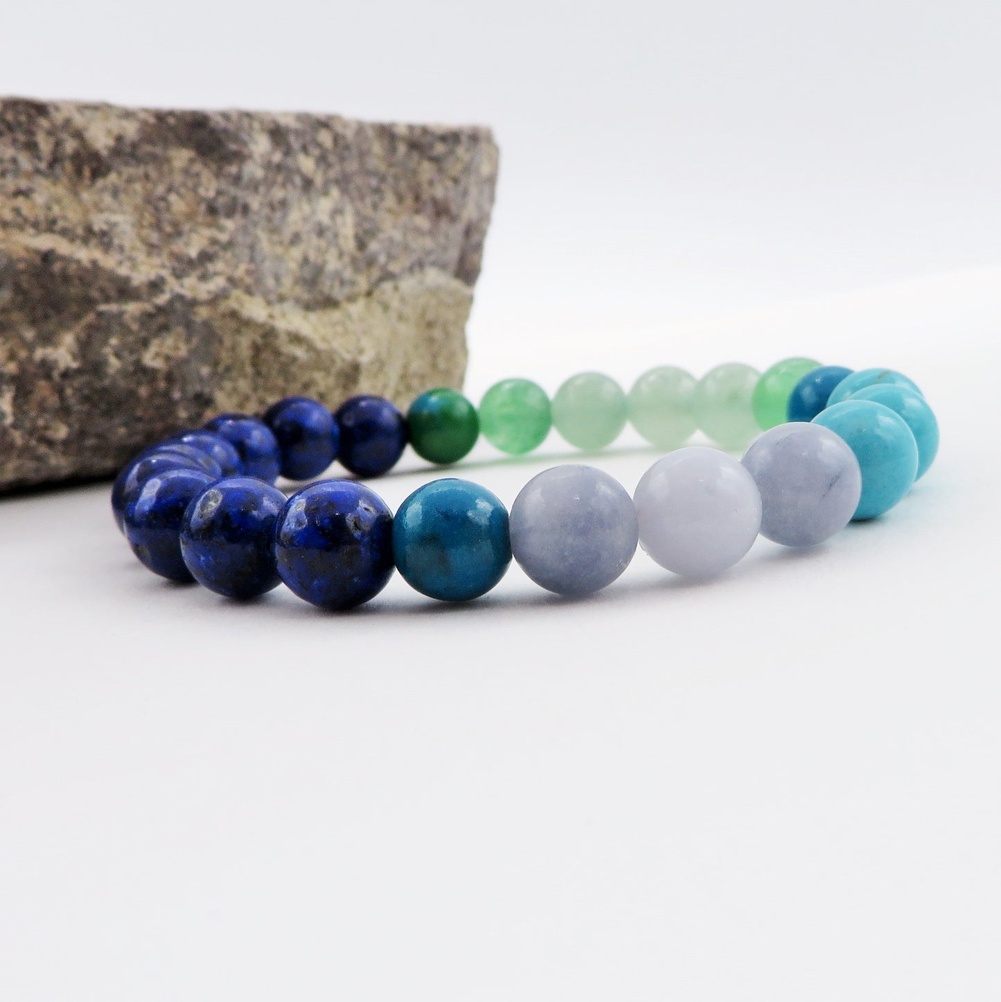 MARPA ~ BRACCIALE in 5 varianti pietre dura naturali ~ Lapislazzuli, Occhio tigre, Ametista, Quarzo  e turchese lapislazzuli