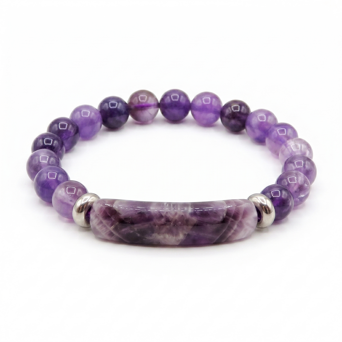 DOLMA Bracciale elasticizzato AMETISTA